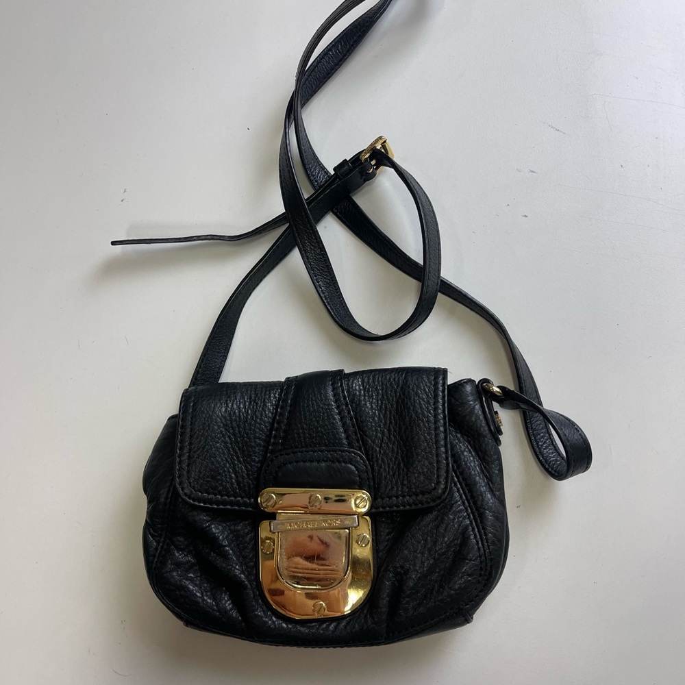 Michael Kors Crossbody bag black with gold hardware